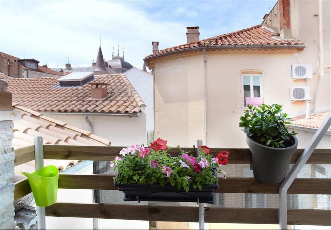 Beziers Studio Terrasse Exteriör bild